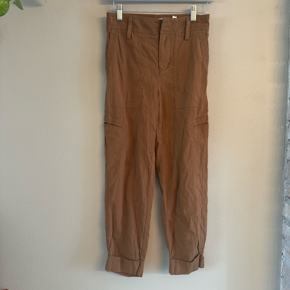 VINCE Linen High Rise‎ Trousers